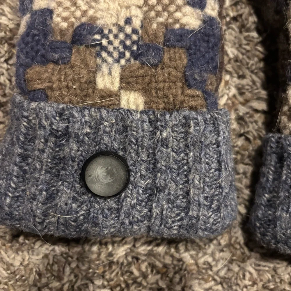 Cozy Knit Mittens with Button Detail